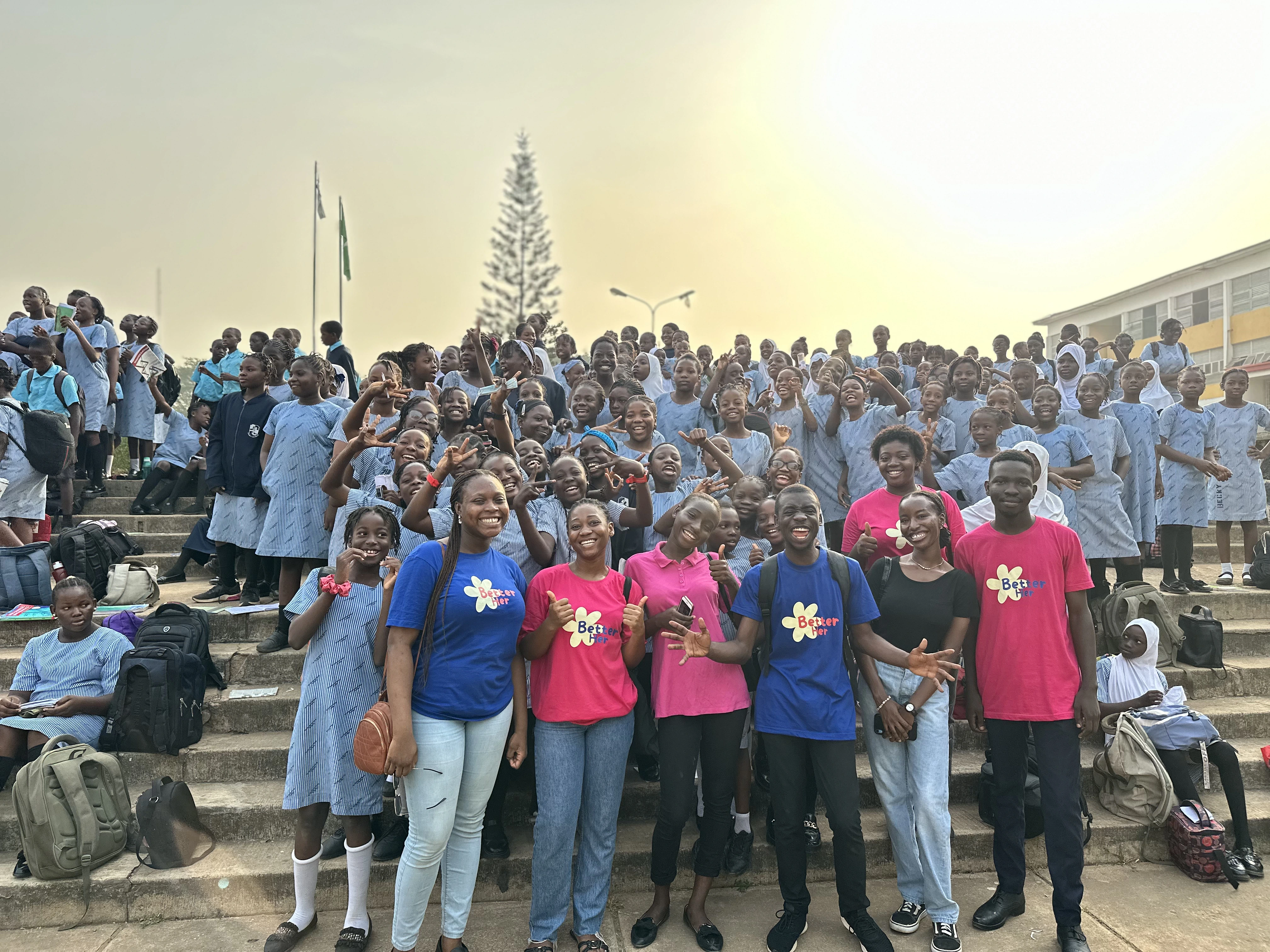 Distributing menstrual pads